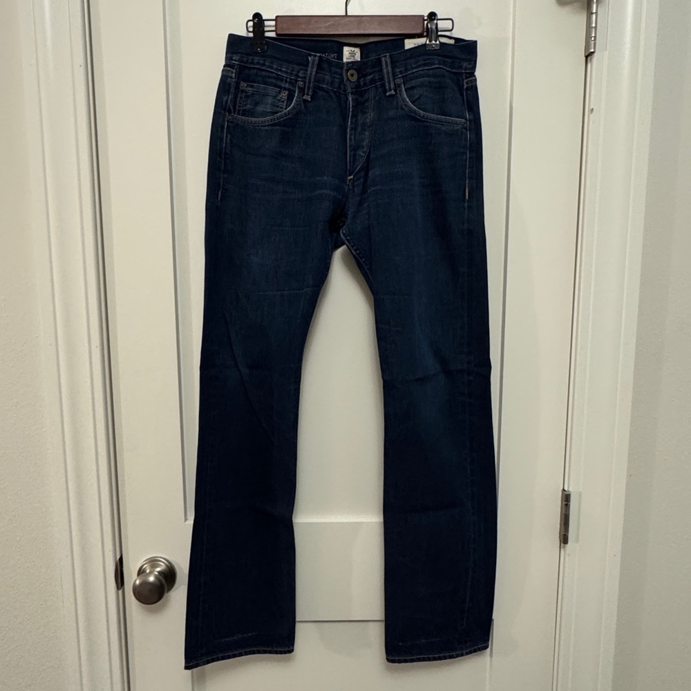 Men’s Rag & Bone RB 15X Slim Straight jeans in White Oak Cone Denim 31 x 31